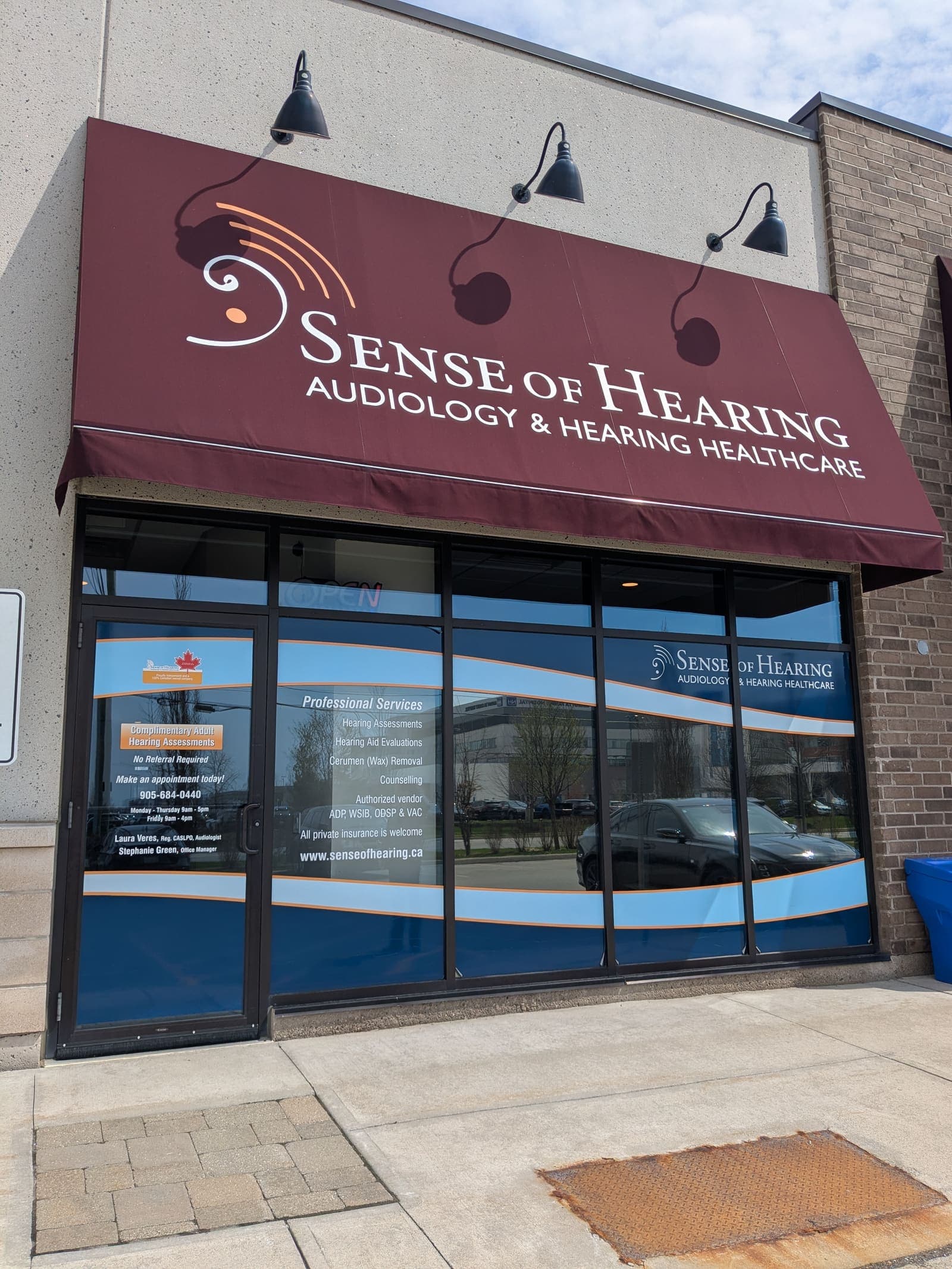 Sense of Hearing clinic storefront